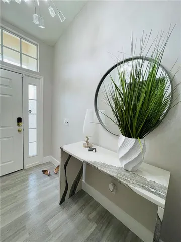 a view of a sink in a bathroom