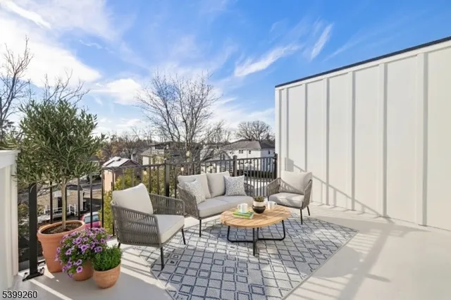 a outdoor space with furniture