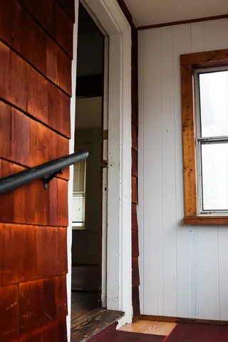 a view of front door