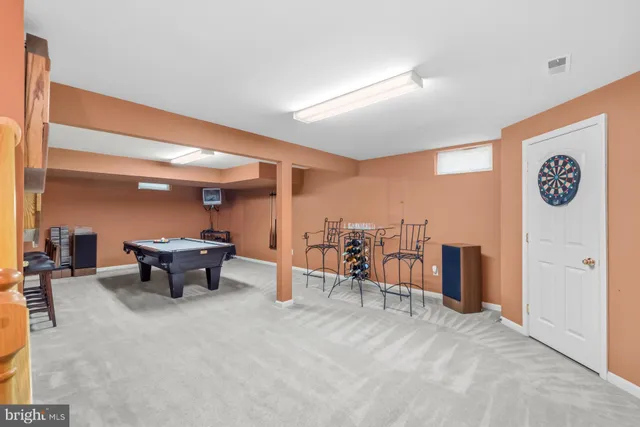 a view of a room with furniture