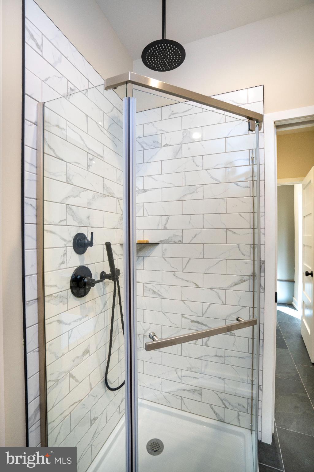 390 Trout Road State College, PA 16801 - Photo 4 of 78 Sleek modern shower with elegant tiles.