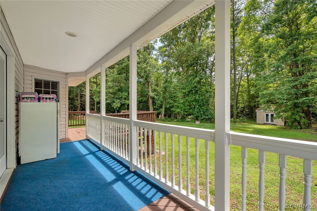 14498 Scotts Lane Carson, VA 23830 - Photo 36 of 44 a view of a porch with a large window