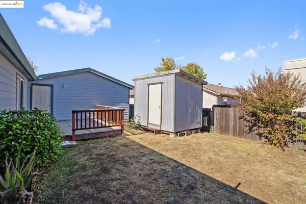 a backyard of a house