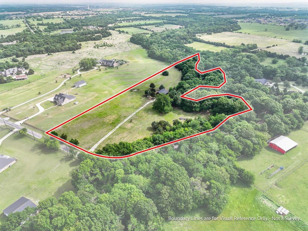 1906 Durning Road Van Alstyne, TX 75495 - Photo 10 of 40 an aerial view of a house with a swimming pool