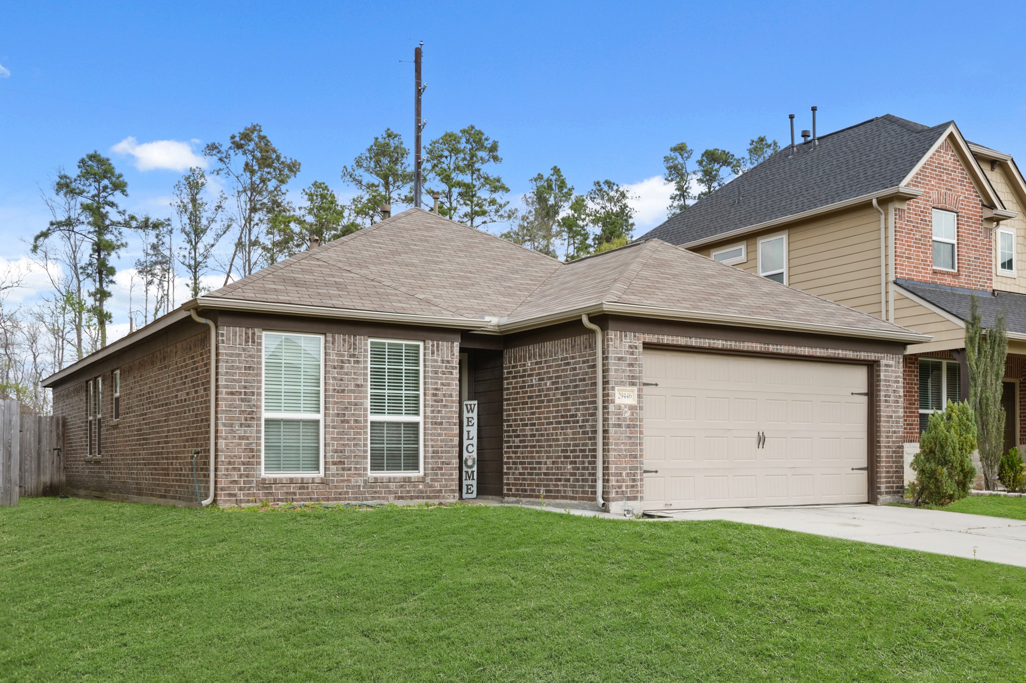 29446 Ridge Clearing Trail Spring, TX 77386 - Photo 2 of 28 This one-story home features timeless brick construction.