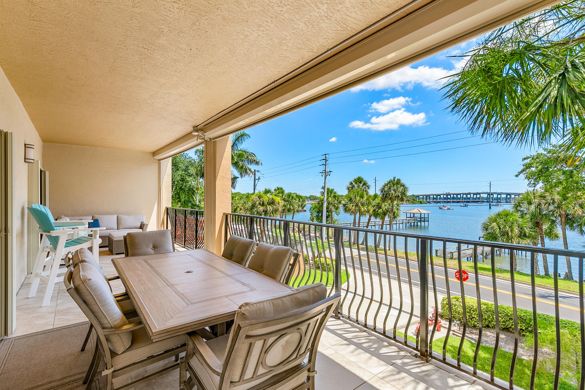 29 Riverside Drive, Unit 201 Cocoa, FL 32922 - Photo 2 of 46 a view of a balcony with furniture