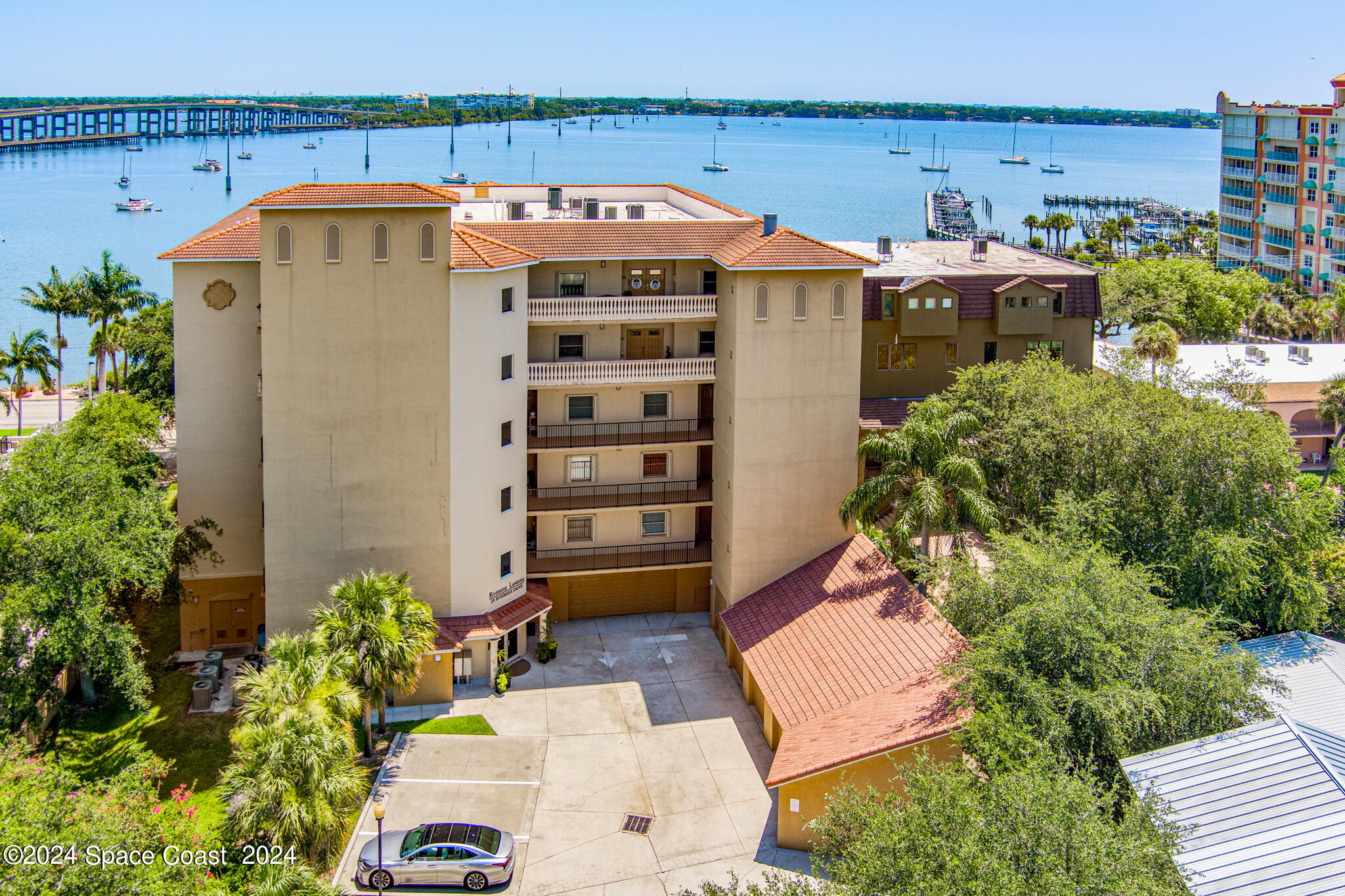 29 Riverside Drive, Unit 201 Cocoa, FL 32922 - Photo 41 of 46 an aerial view of a house