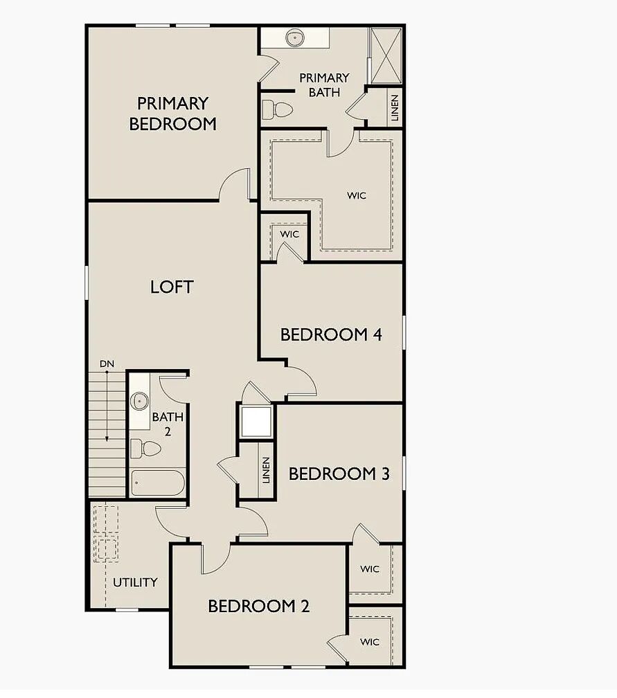 101 Aoudad Road Hutto, TX 78634 - Photo 39 of 39 An organized floor plan showcases multiple bedrooms, a loft, and primary bath for practical living.