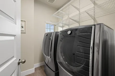 a bathroom with a shower and toilet
