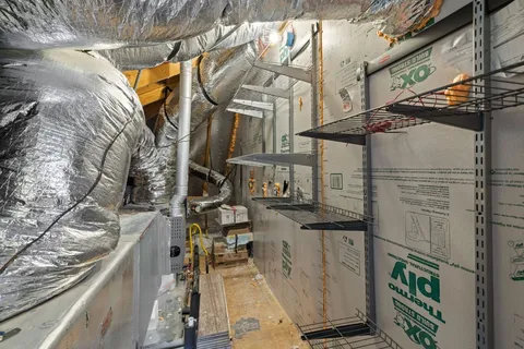 a view of a pathway of a building