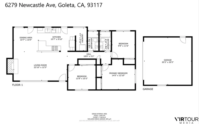 $1,575,000 | 6279 Newcastle Avenue, Goleta, CA 93117