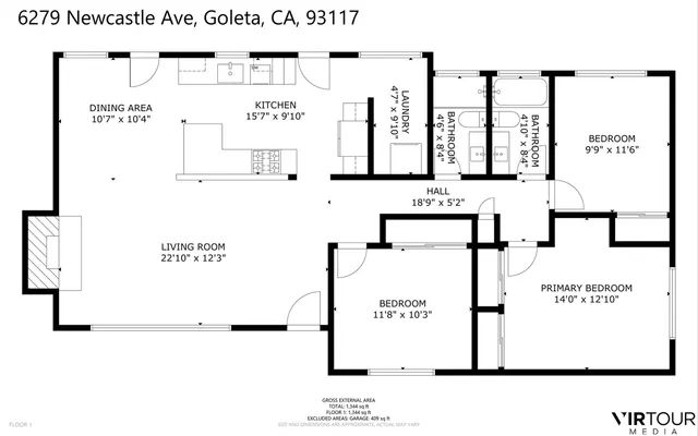 $1,575,000 | 6279 Newcastle Avenue, Goleta, CA 93117