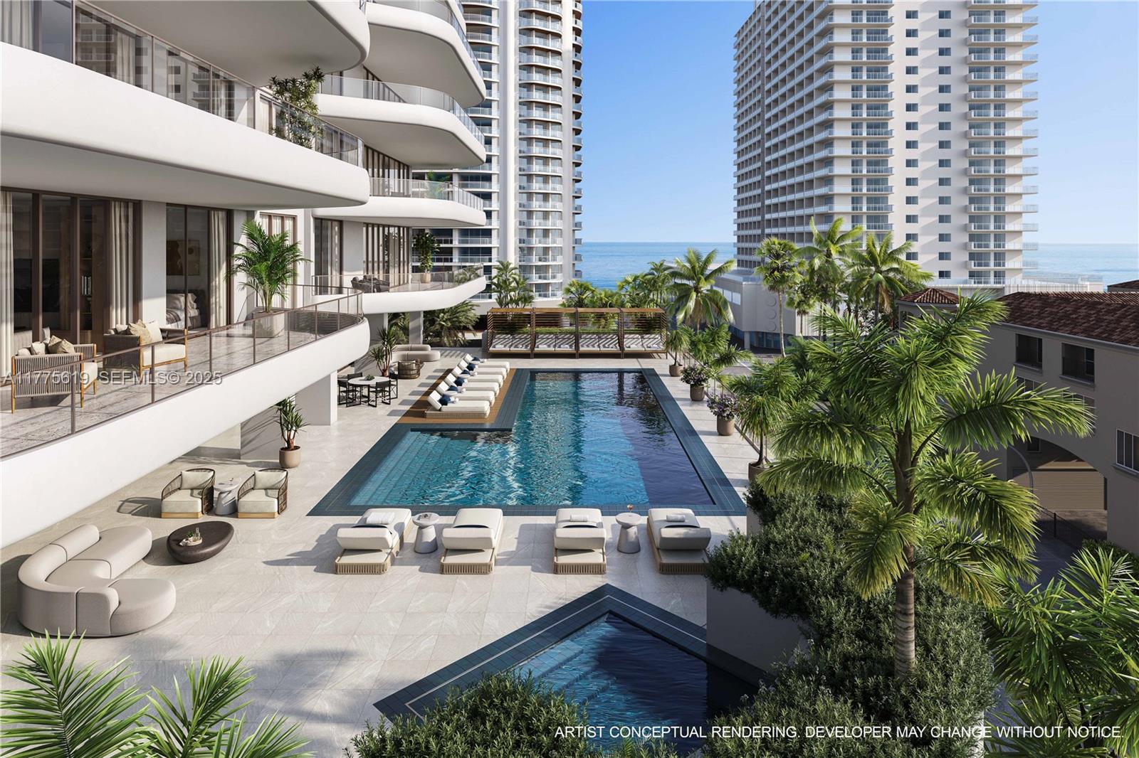530 North Birch Road, Unit 601 Fort Lauderdale, FL 33304 - Photo 13 of 14 a view of a house with backyard and sitting area