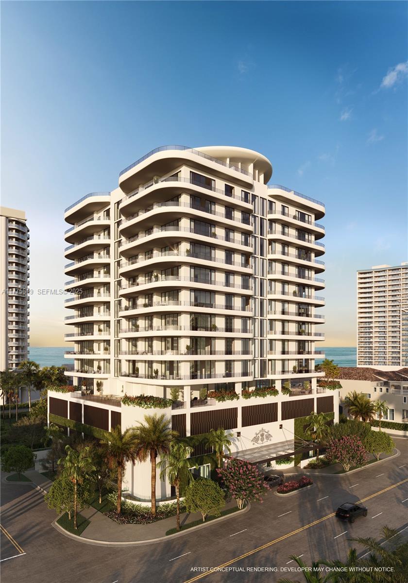 530 North Birch Road, Unit 601 Fort Lauderdale, FL 33304 - Photo 2 of 14 a front view of a building with outdoor space