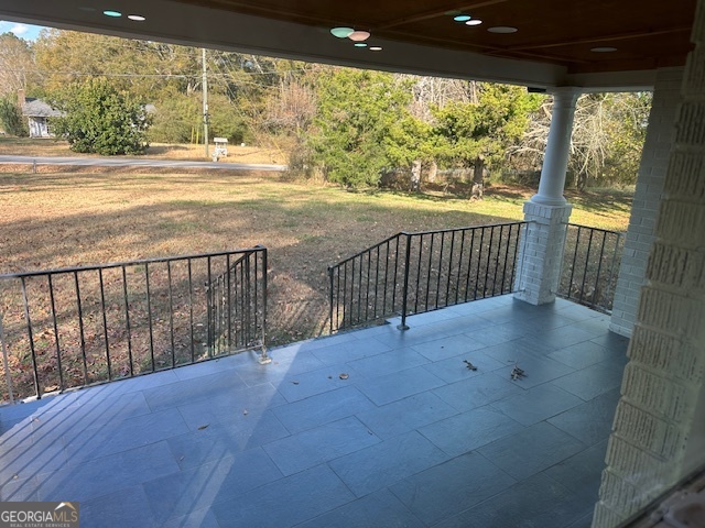 110 Fannin Road Griffin, GA 30223 - Photo 15 of 34 a view of balcony with wooden floor