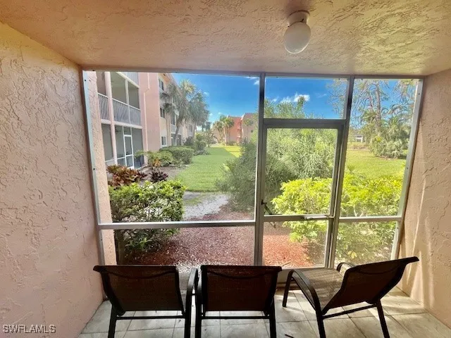 a view of an ocean from a yard