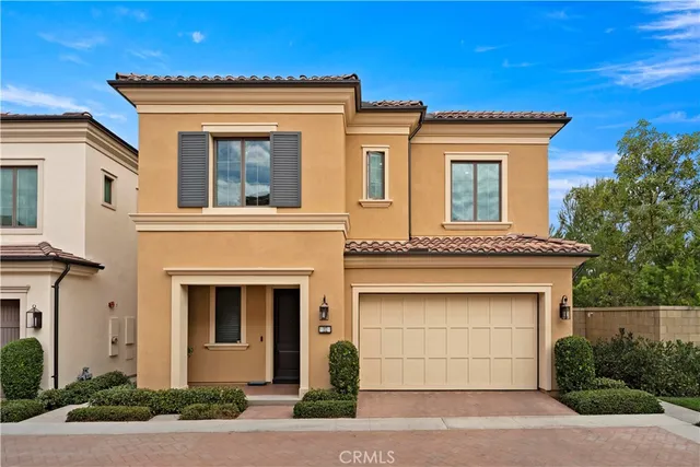 a front view of a house