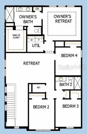 28756 Jujube Road Wesley Chapel, FL 33543 - Photo 8 of 8 Floor Plan Second Floor