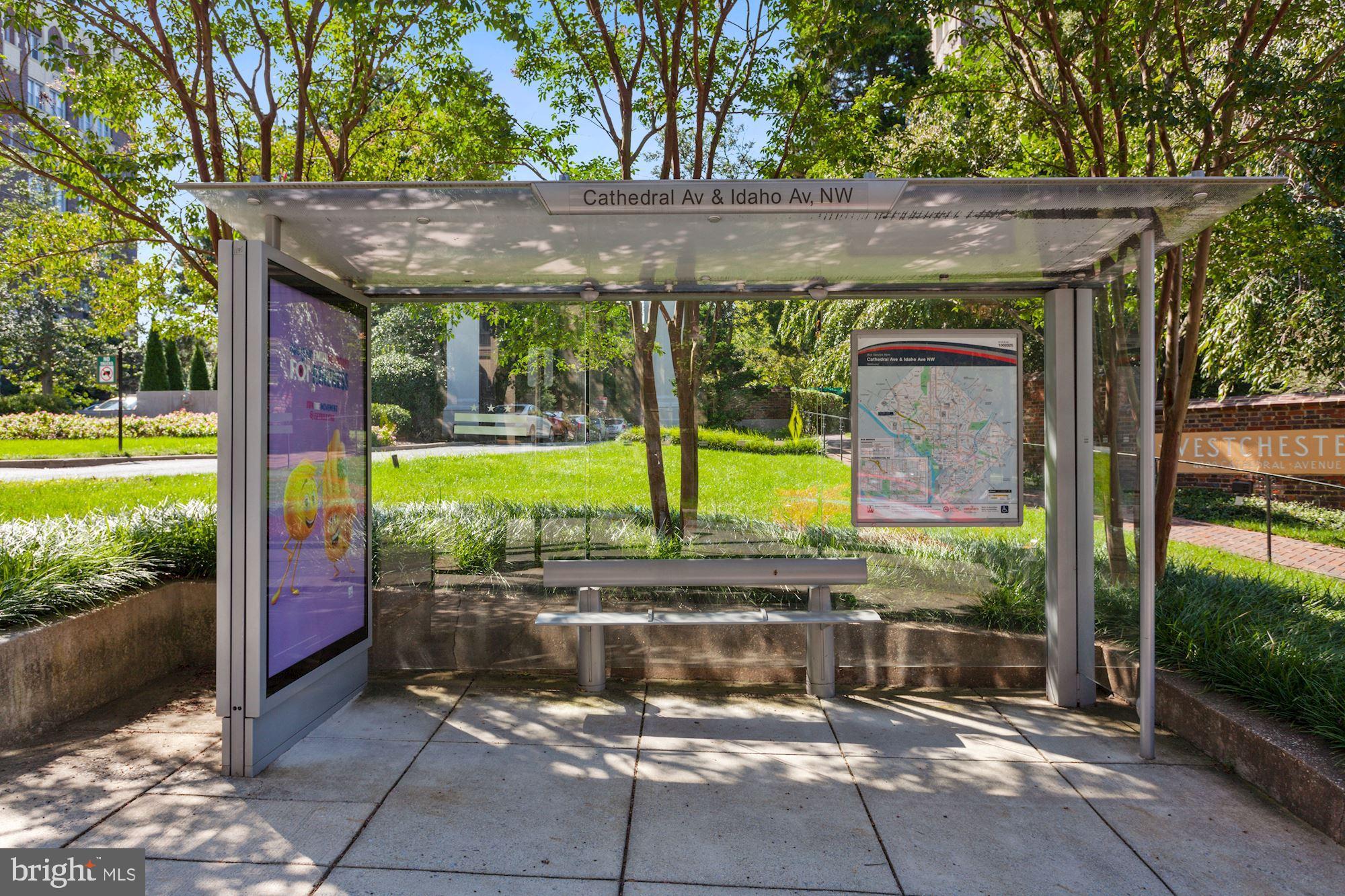 4000 Cathedral Avenue Northwest, Unit 17B Washington, DC 20016 - Photo 33 of 35 a view of a back yard with a patio
