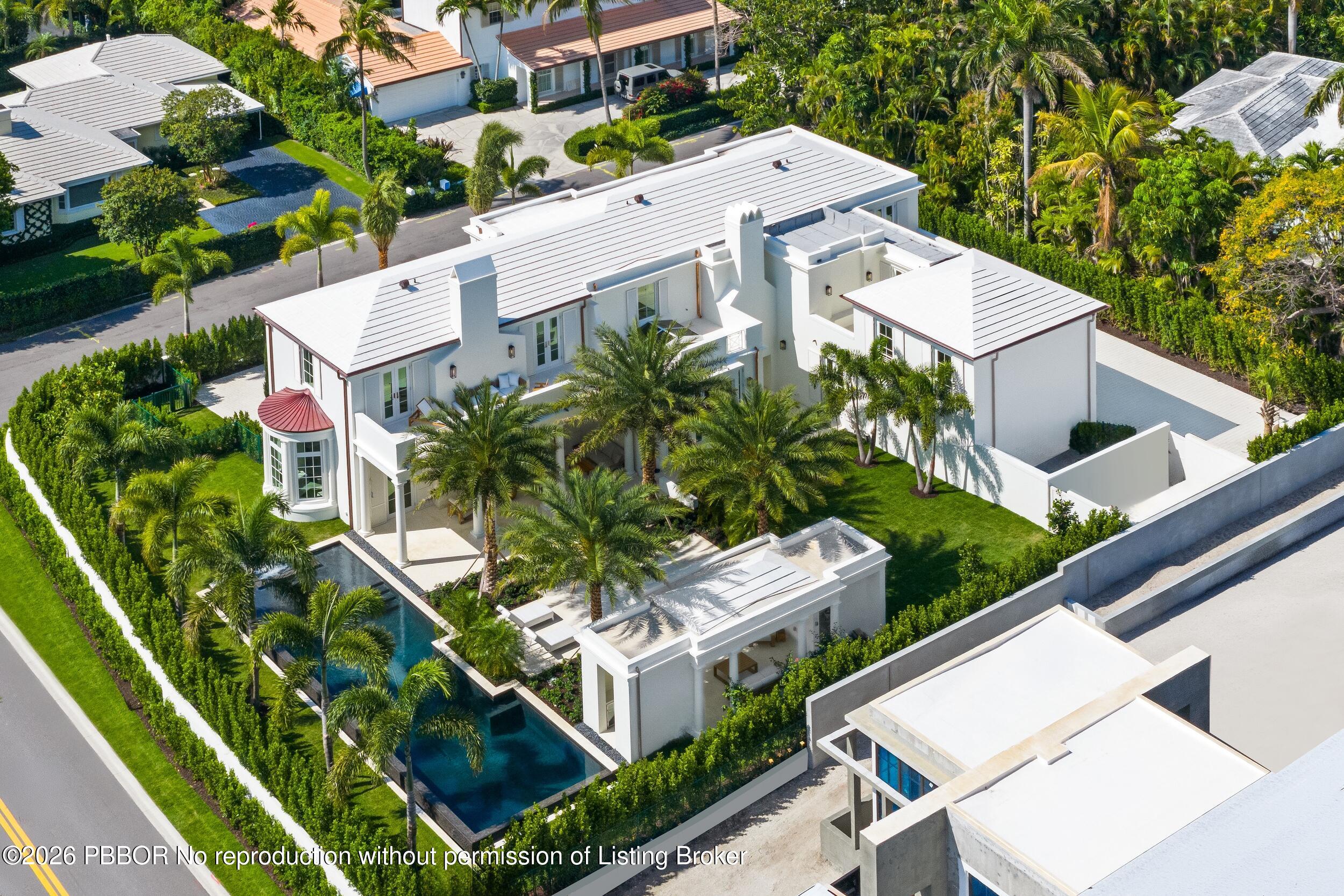 301 Plantation Road Palm Beach, FL 33480 - Photo 74 of 84 an aerial view of residential house with outdoor space and trees all around