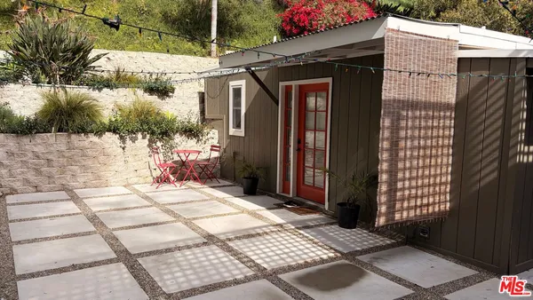 a view of a house with a patio