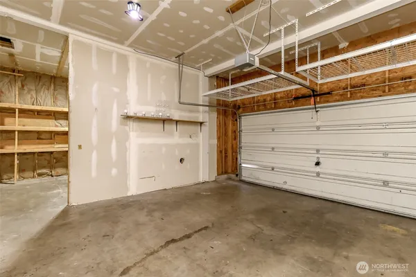 a view of a room with an empty space