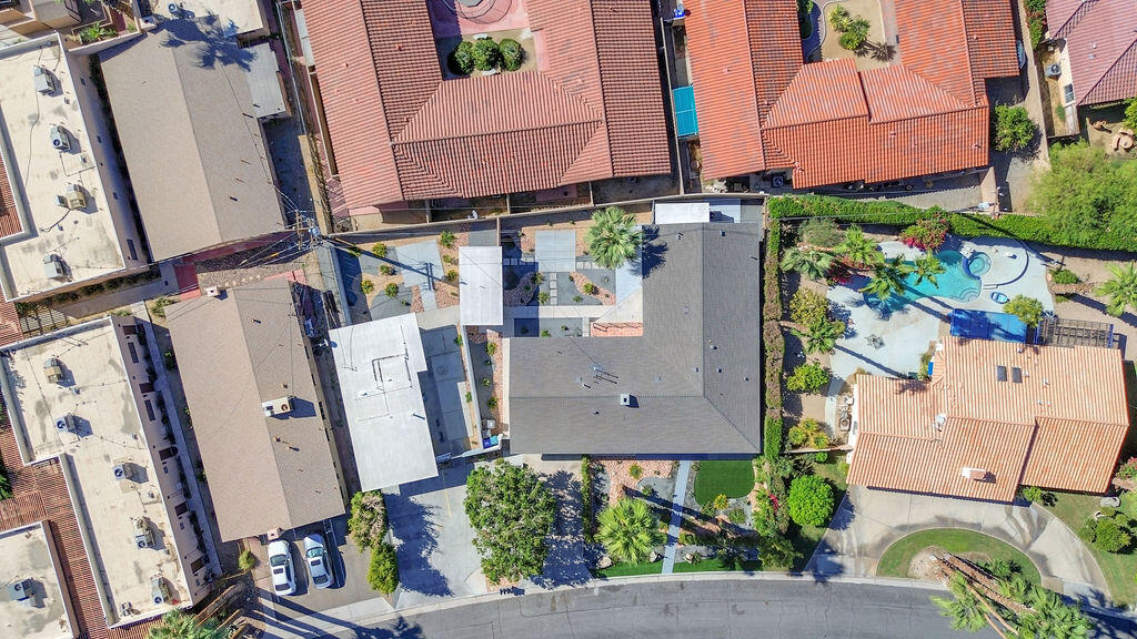 44635 San Carlos Avenue Palm Desert, CA 92260 - Photo 62 of 64 an aerial view of residential houses with outdoor space