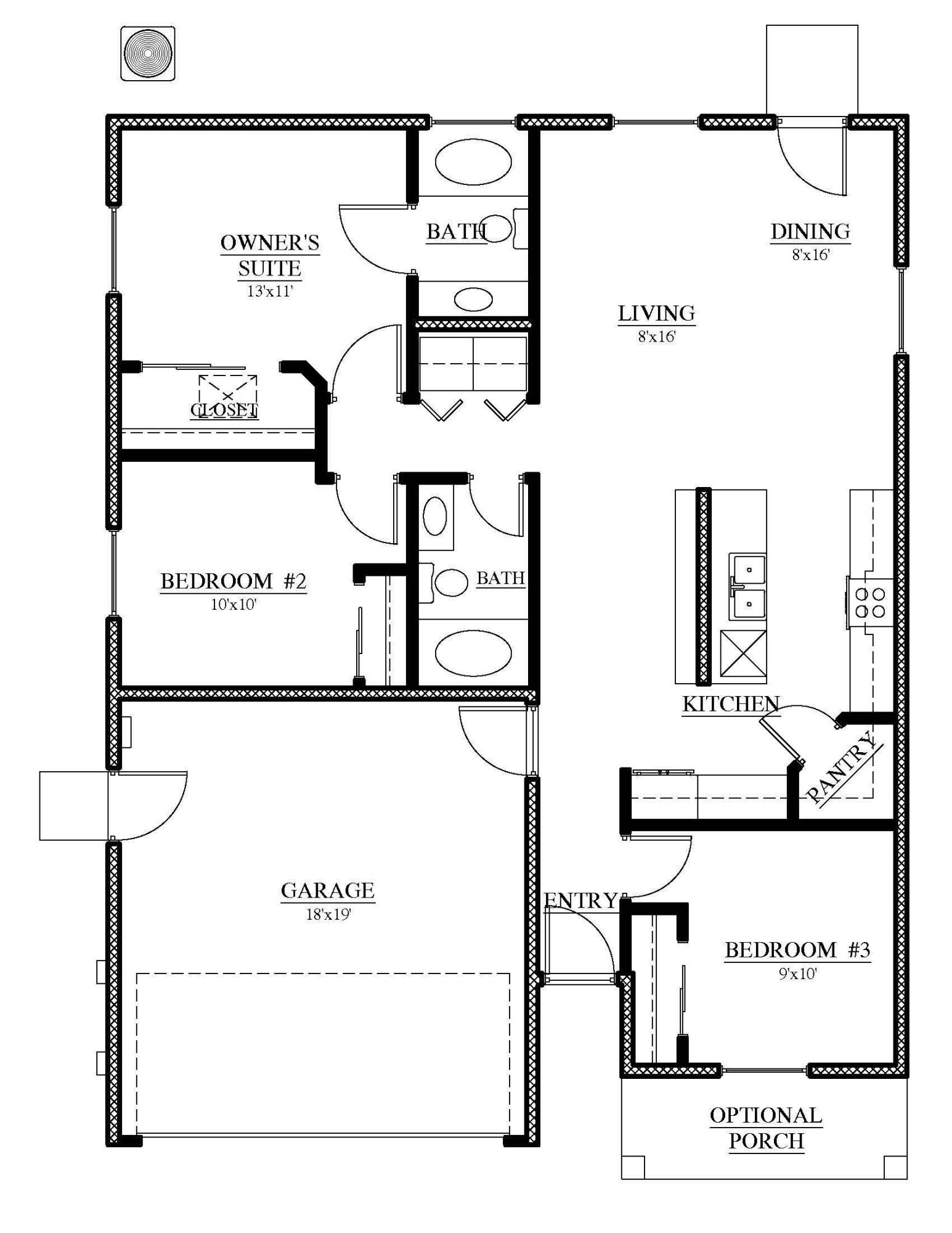 30728 Crestline Road Visalia, CA 93291 - Photo 2 of 2 Poplar (1150 SF) - Floorplan 2.1.2024