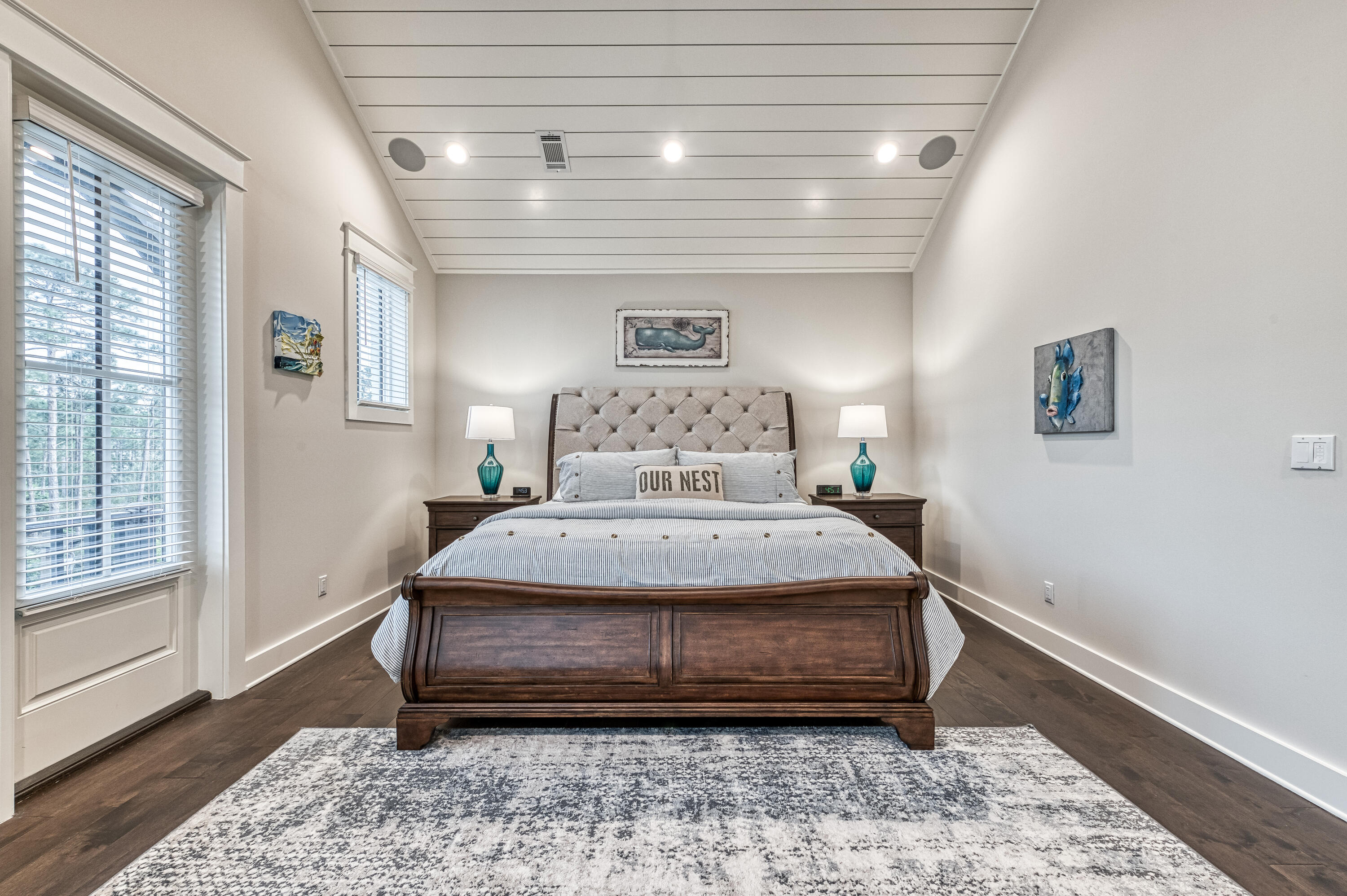 68 Ridgewalk Circle Santa Rosa Beach, FL 32459 - Photo 38 of 58 a bedroom with a bed and wooden floor