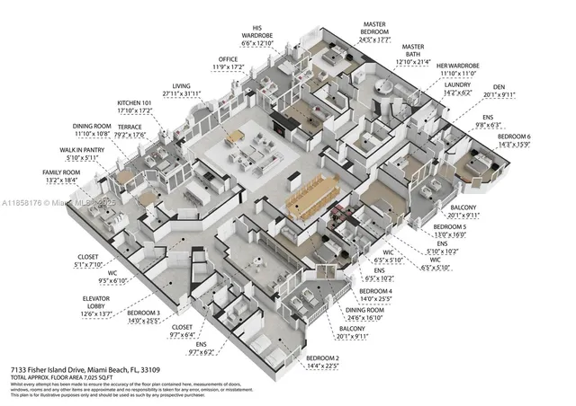 $16,980,000 | 7133 Fisher Island Drive, Unit 7133, Miami Beach, FL 33109