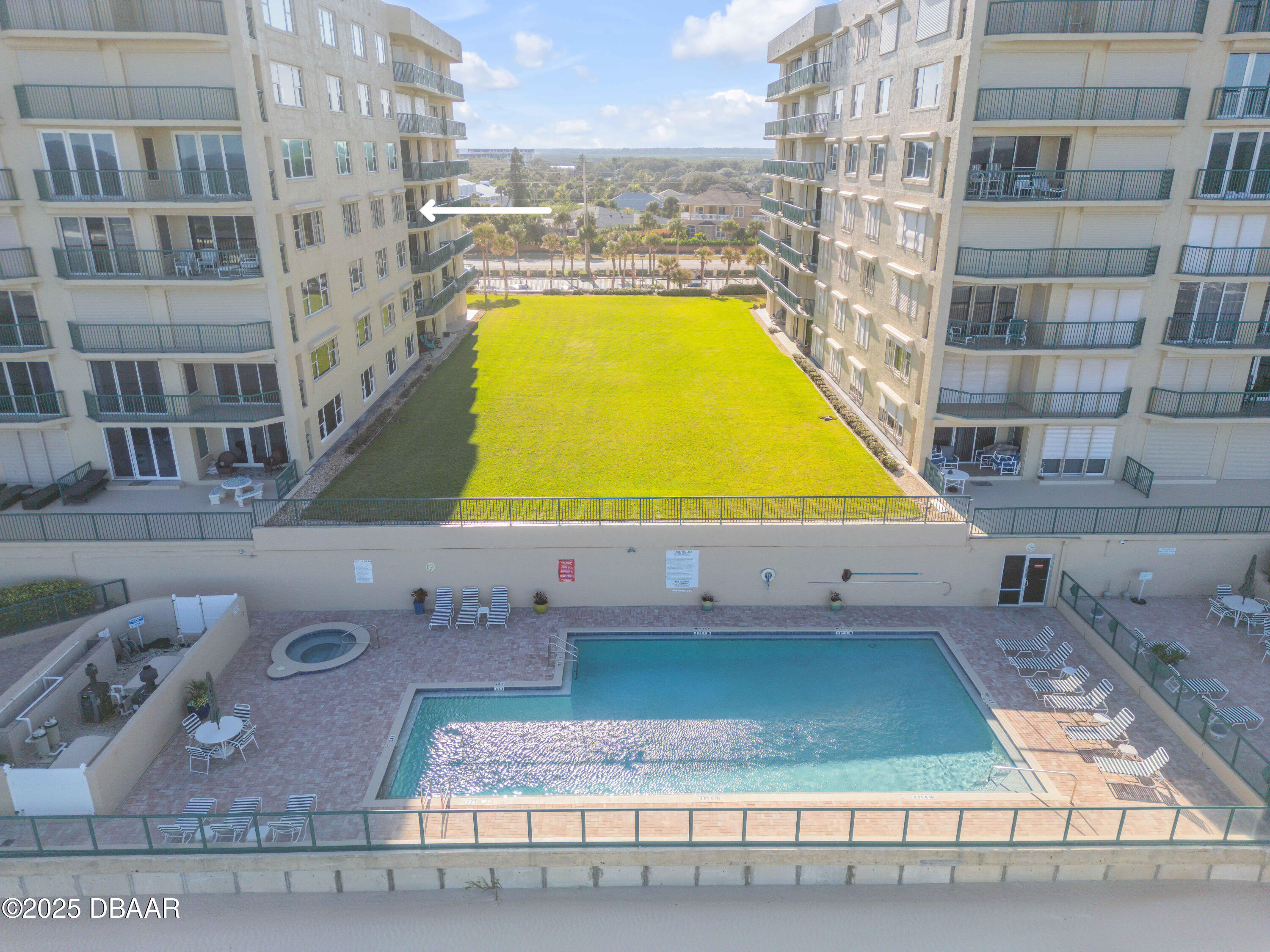 4575 South Atlantic Avenue, Unit 6502 Ponce Inlet, FL 32127 - Photo 13 of 80 Aerial- Pool