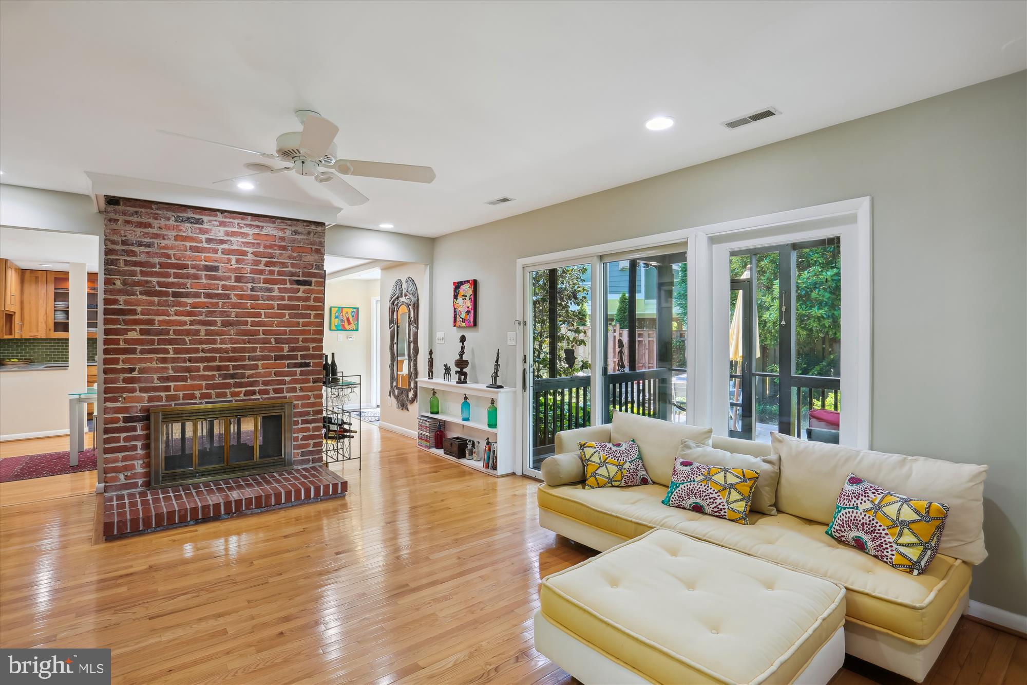 6521 East Halbert Road Bethesda, MD 20817 - Photo 16 of 52 Living Room with a Dual Sided Fireplace