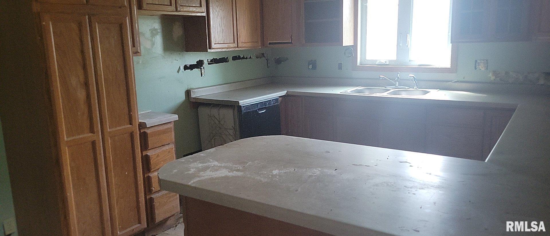 3016 Cleveland Street Clinton, IA 52732 - Photo 6 of 14 a kitchen with a sink and a microwave