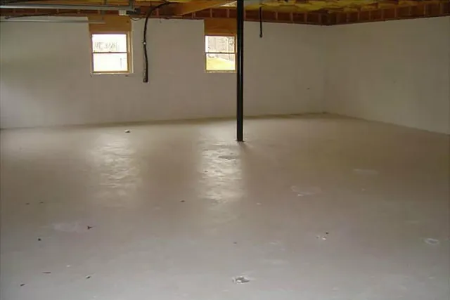 a view of outdoor space with trees all around