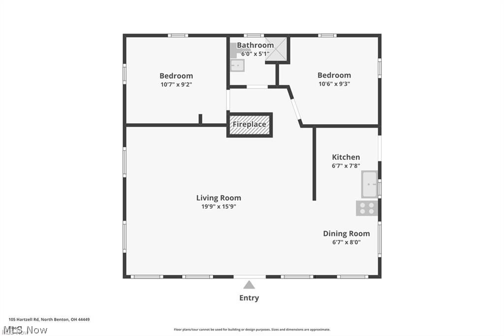 105 Hartzell Road North Benton, OH 44449 - Photo 33 of 33 First level floor plan