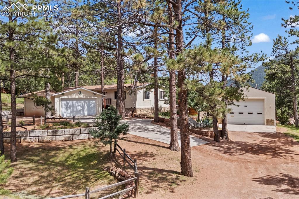 8025 Topeka Avenue Cascade, CO 80809 - Photo 38 of 42 a street sign on a sidewalk next to a road