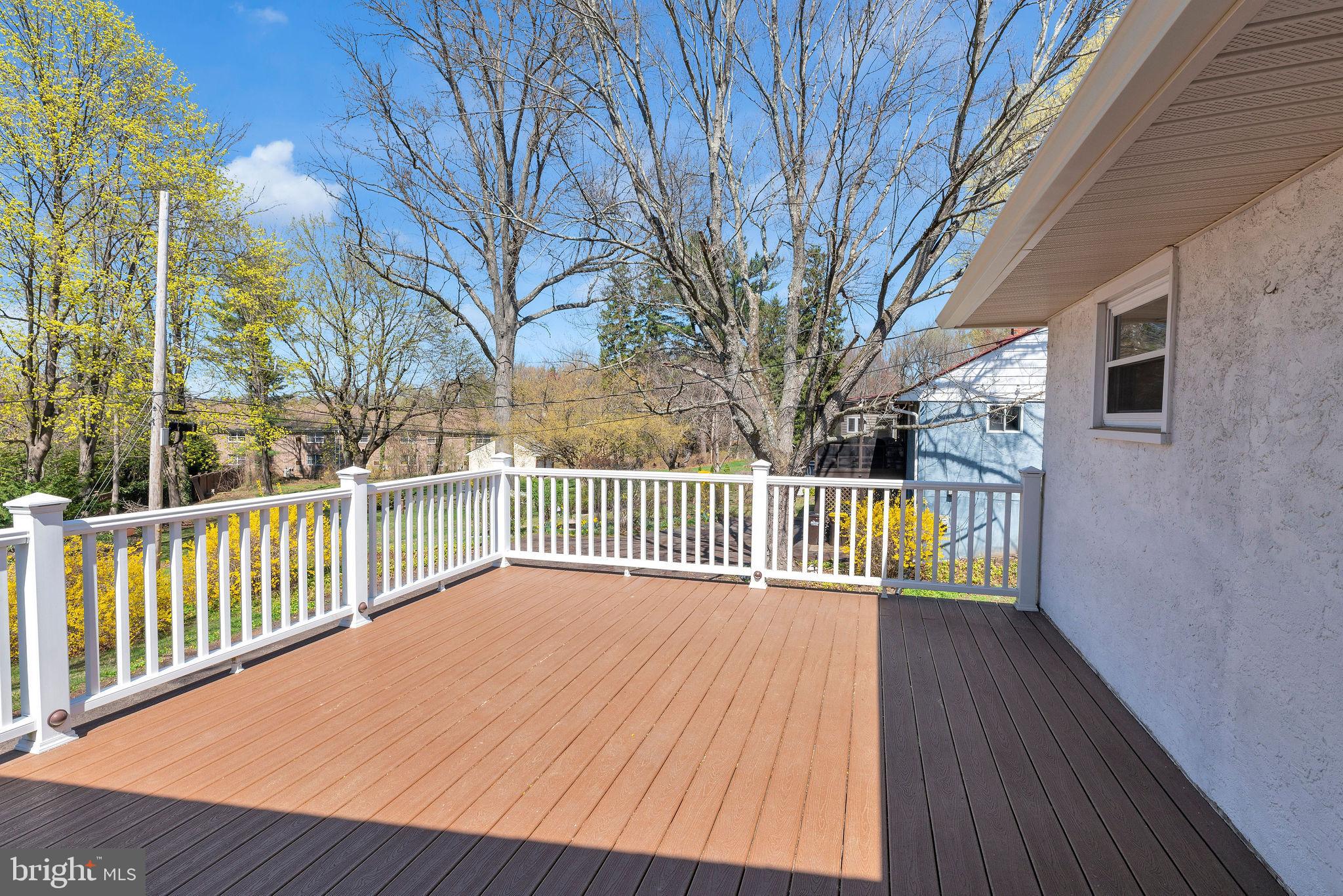 77 Davis Road Doylestown, PA 18901 - Photo 24 of 31 a view of balcony with wooden floor and fence