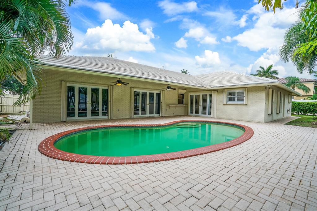 3721 Northeast 29th Avenue Lighthouse Point, FL 33064 - Photo 36 of 43 a view of outdoor space yard swimming pool and porch