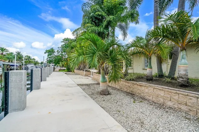 a view of a park with tree s