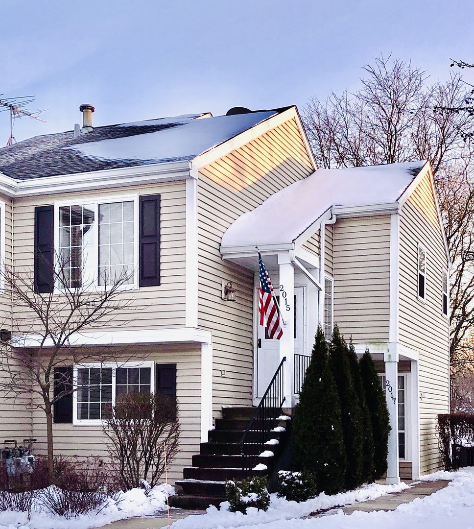 a front view of a house