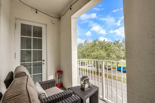 a view of a building with a street