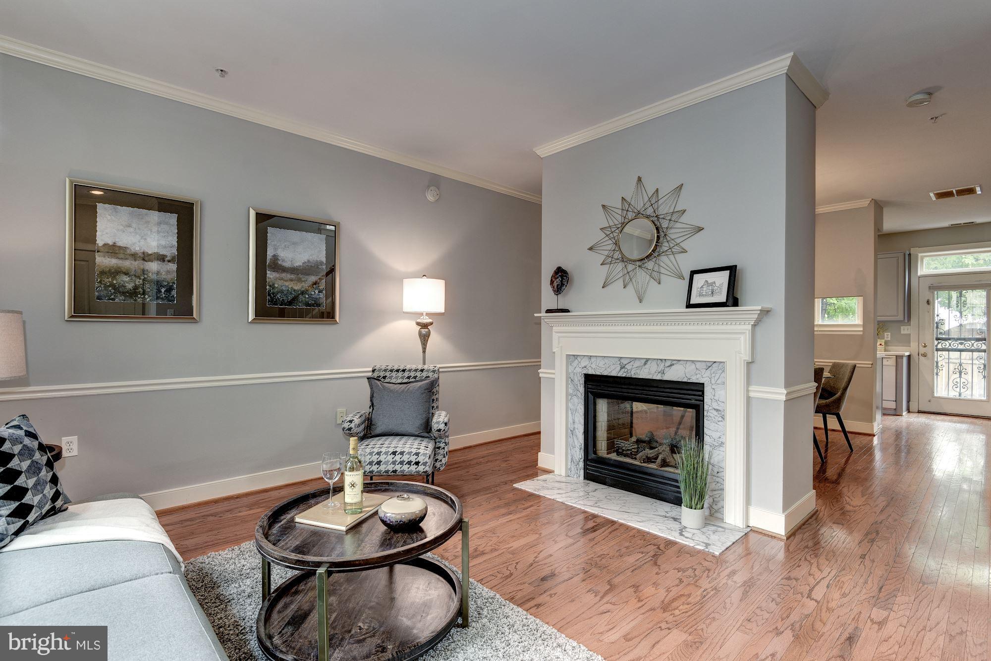 625 Ellen Wilson Place Southeast Washington, DC 20003 - Photo 2 of 26 a living room with furniture and a fireplace