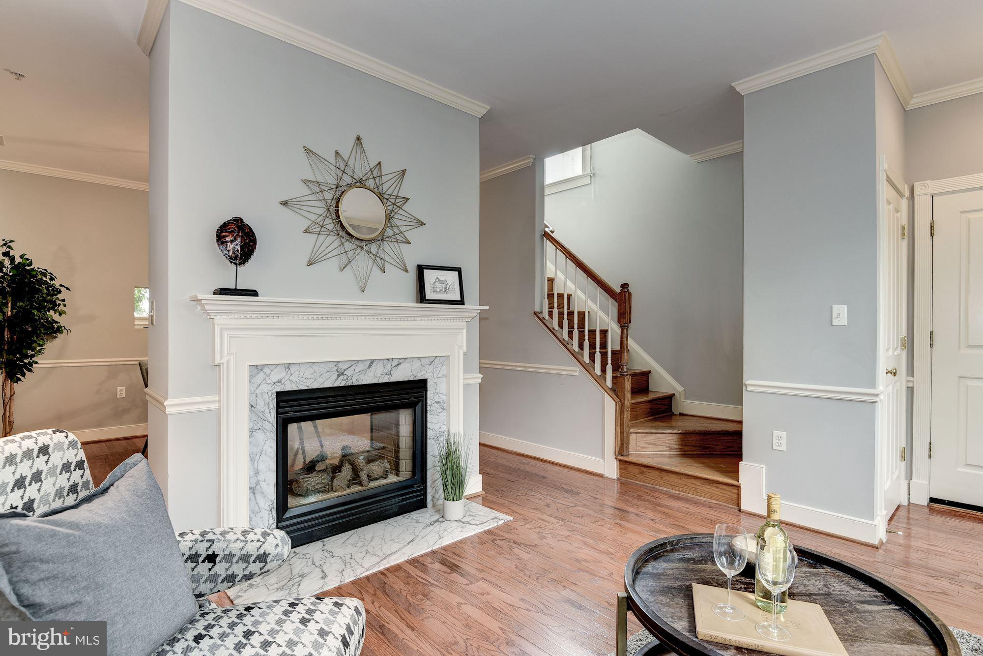 625 Ellen Wilson Place Southeast Washington, DC 20003 - Photo 4 of 26 a living room with furniture and a fireplace