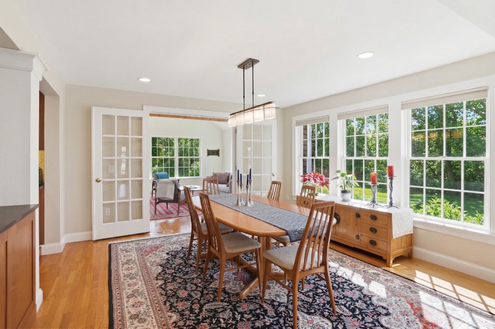 25 Bold Meadow Road Edgartown, MA 02539 - Photo 13 of 42 Living room with sunroom behind
