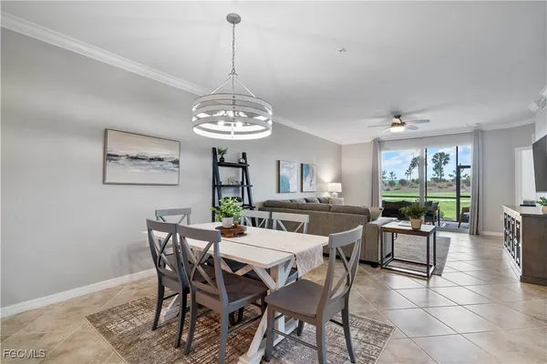 a view of a dining room and livingroom view