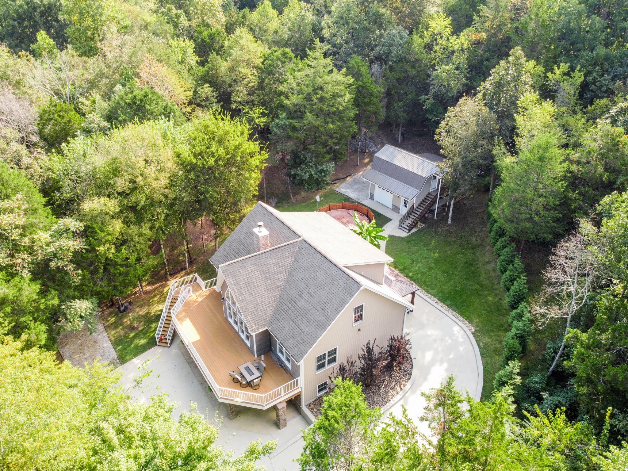 67 Cedar Bend Road Beechgrove, TN 37018 - Photo 47 of 48 an aerial view of a house with outdoor space