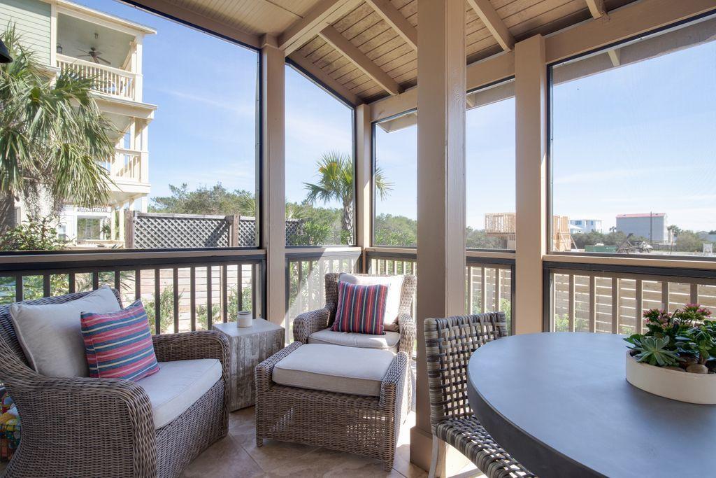 46 Eagles Landing Inlet Beach Inlet Beach, FL 32461 - Photo 17 of 40 a living room with furniture and a potted plant