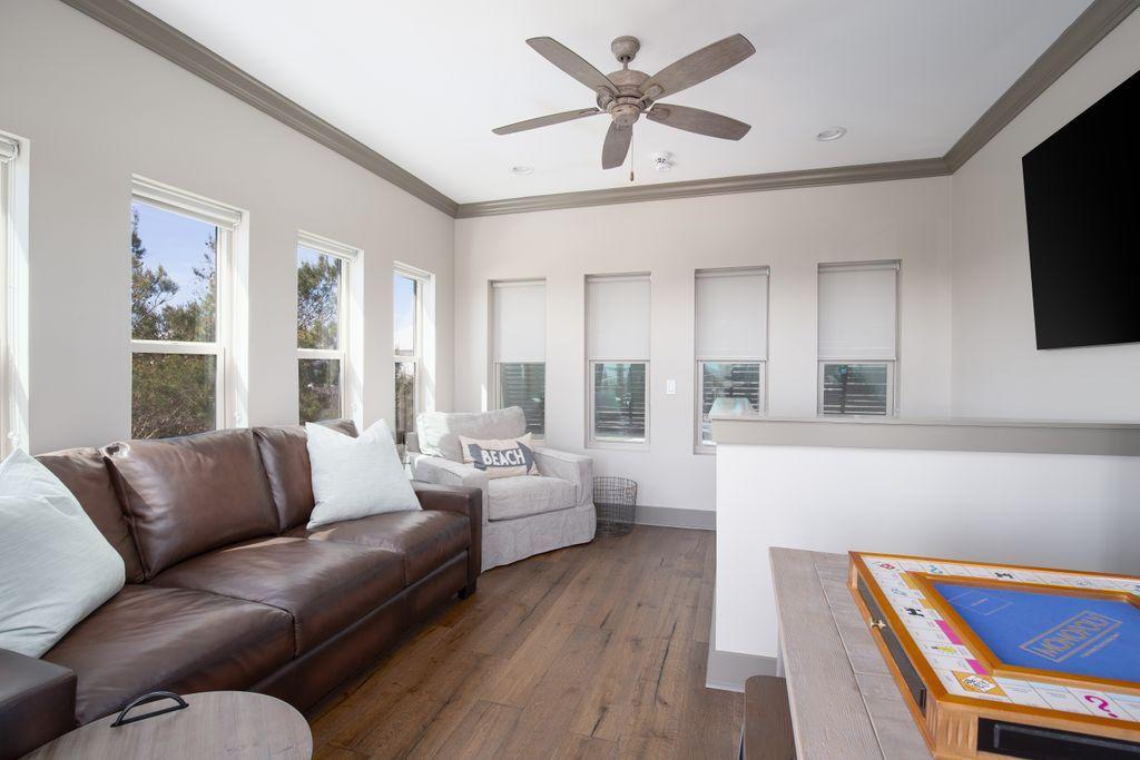 46 Eagles Landing Inlet Beach Inlet Beach, FL 32461 - Photo 20 of 40 a living room with furniture and a flat screen tv