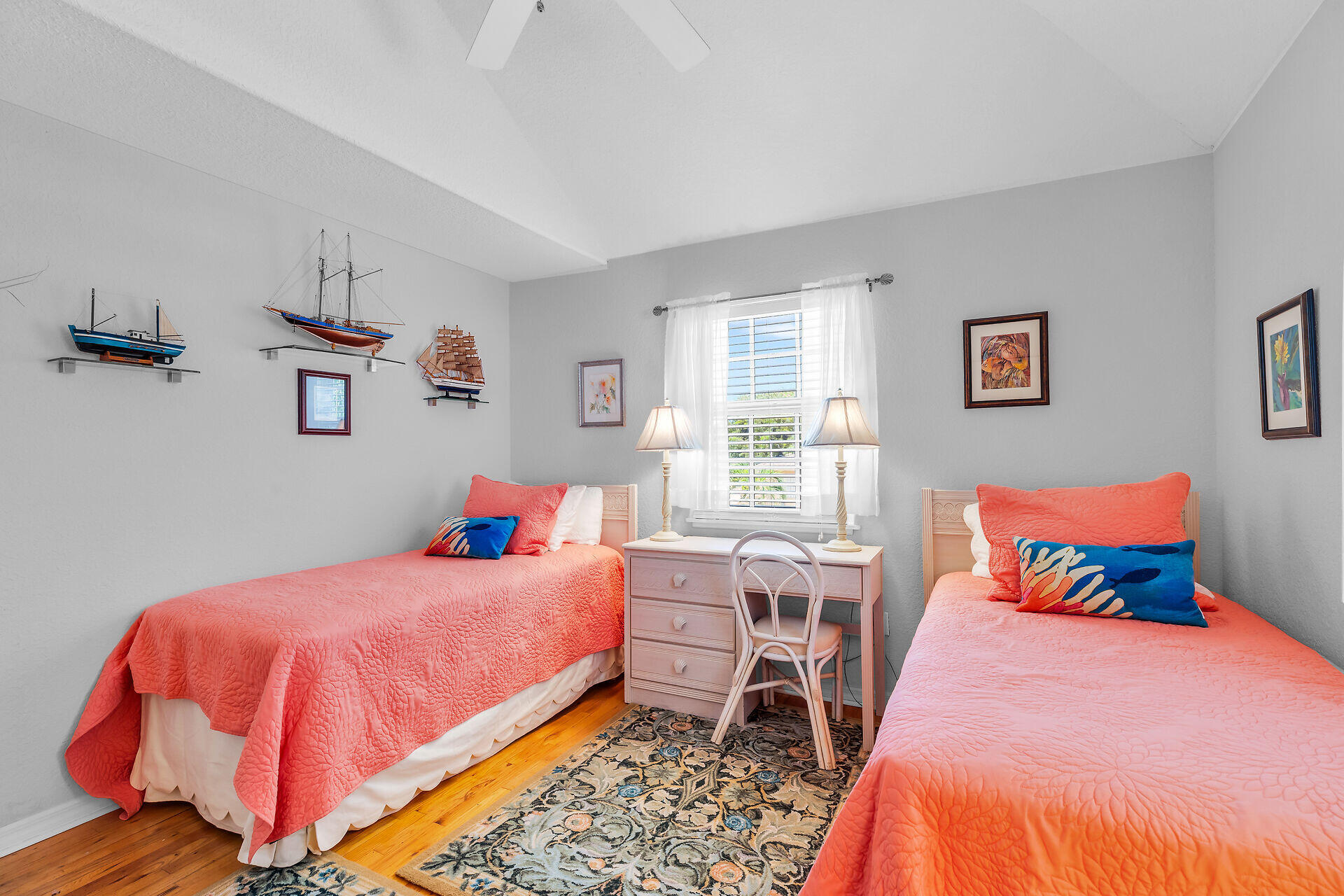 996 97th Street Marathon, FL 33050 - Photo 23 of 52 a bedroom with a bed and wooden floor