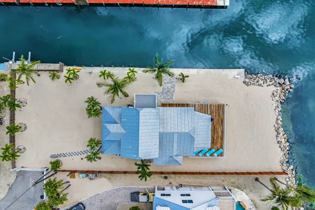 a view of outside deck and ocean view